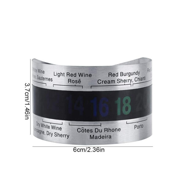 termometru pentru sticla de vin digital fara baterie gradatie 4 24 c inox cbd coral best deals 573577
