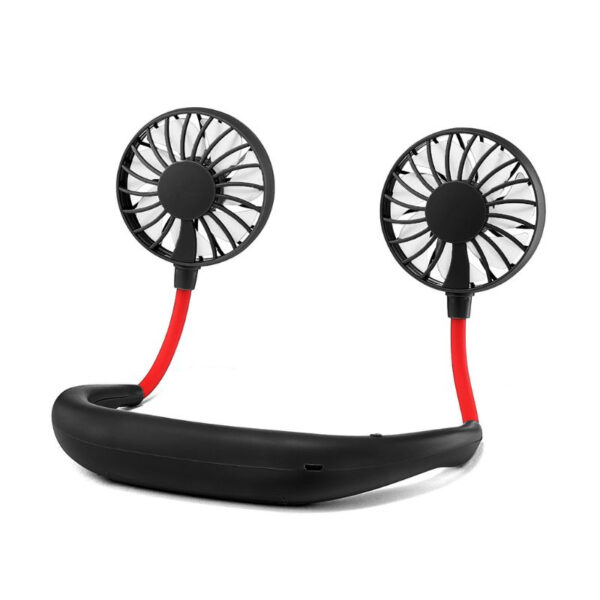 Ventilator Pentru Gat, 3 Viteze Si Lumini Led, Cu Acumulator Intern | izideal